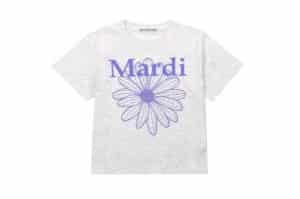 Mardi Mercredi FlowerMardi Slim Tee Heather Purple