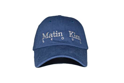 Matin Kim Seoul Logo Point Big Ball Cap Blue HT401
