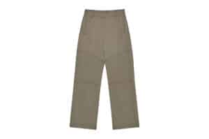 Matin Kim Zipper Detail Nylon Pants Khaki PT009