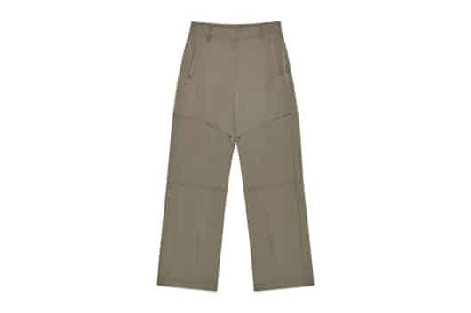 Matin Kim Zipper Detail Nylon Pants Khaki PT009