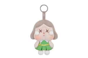 Pop Mart CRYBABY Sunset Concert Series Dim Green Plush Pendant Front View