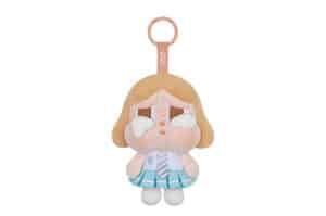 Pop Mart CRYBABY Sunset Concert Series Plush Pendant Beige Blue Front View