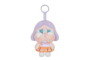 Pop Mart CRYBABY Sunset Concert Series Plush Pendant Bright Orange Front View