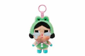 Pop Mart CryBaby Crying Again Series What A Frog Vinyl Face Plush Front View