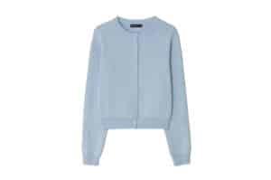 Ronron Button Up Knit Cardigan Soft Blue