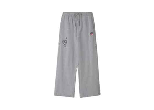 Ronron Drawing Pony Stitch Sweat Jogger Pants Grey