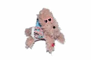 SFSG Sequined Dress Vacation Scribble Puppy Key Chain Pink SFG5BAC077