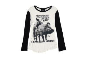 SONGAADON Art Or Atrocity L/S Tee White/Black