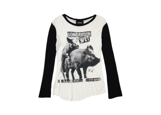 SONGAADON Art Or Atrocity L/S Tee White/Black