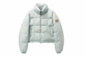 Satur 2-Way Collar Duck Down Padding Light Gray (W)