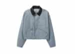 Buy Satur Crop Cotton Work Jacket Sky Blue (W) Online in Australia