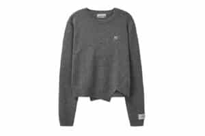 Satur Dublin Unbalanced Cashmere Blend Knit Classic Charcoal (W)