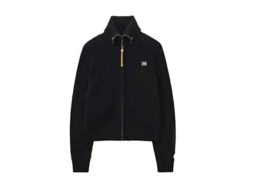 Satur Faro Boucle Knit Zip-up Black (W)