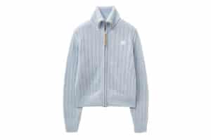 Satur Faro Boucle Knit Zip-up Sky Blue (W)