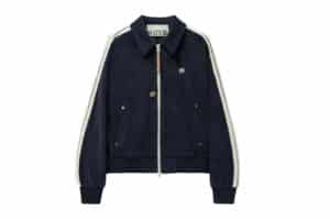 Satur Lawton Velour Collar Jacket Navy (W)