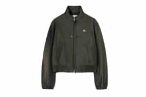 Satur Lecce Two Tone Zip Up Jacket Glitter Green Brown (W)