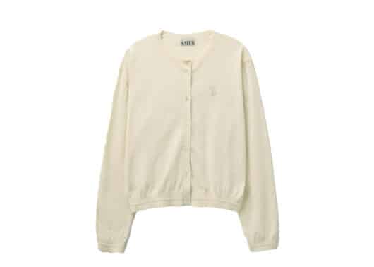 Satur Light Weight Knit Cardigan Cream (W)