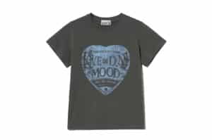 Satur Saturday Retro Mood Graphic Tee Charcoal Blue (W)
