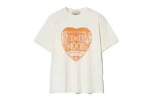 Satur Saturday Retro Mood Graphic Tee Cream Orange (W)