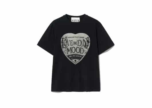 Satur Saturday Retro Mood Graphic Tee Vintage Black (W)