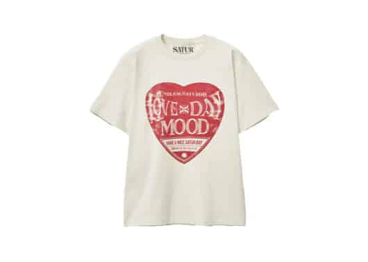 Satur Saturday Retro Mood Graphic Tee Vintage Red (W)