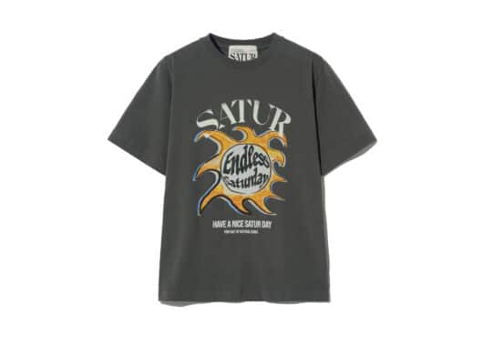 Satur Sun Retro Graphic Tee Retro Charcoal (W)