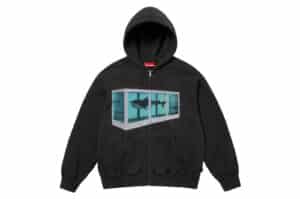 Supreme Damien Hirst Zip Up Hooded Sweatshirt Black