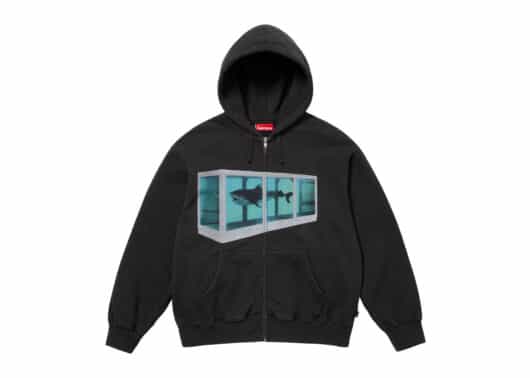 Supreme Damien Hirst Zip Up Hooded Sweatshirt Black