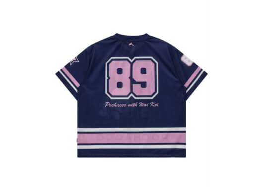 Wai Kei Yk Pochaco Mesh Tee Navy - Image 2