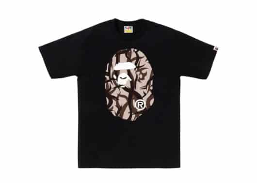 BAPE Trial Camo Big Ape Head Tee Black/Beige