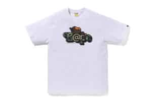 BAPE x Medicom Toy ABC Camo Be@R Milo Tee White