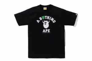 BAPE x Medicom Toy Be@R College Tee Black