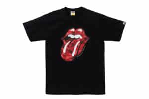 BAPE x Rolling Stones Tee Black