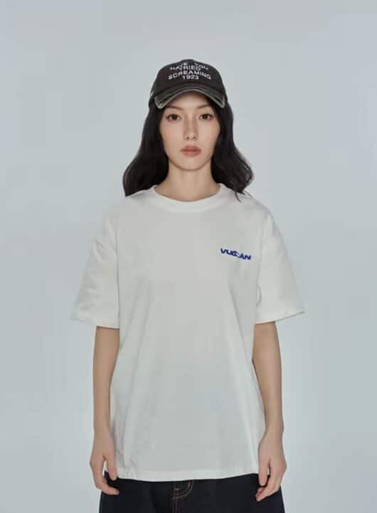 Vulcan Basic Logo Tee White Yellow #134 - Image 2
