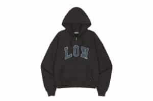 Low Classic Low Soft Sweat Zip-Up Hoodie Charcoal