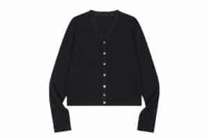 Low Classic Viscose Cardigan Black