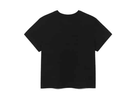 Matin Kim Bubbly Graphic Printing Top Black TS057 - Image 2