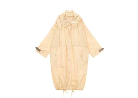 Matin Kim City Breeze Maxi Windbreaker Beige CT001