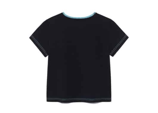 Matin Kim Color Print Arch Logo Top Black TS055 - Image 2