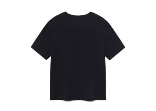Matin Kim Logo Point Lettering Graphic Top Black TS078 - Image 2