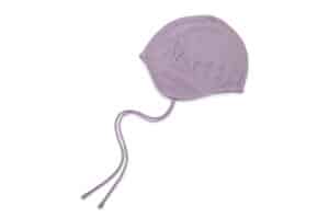 Matin Kim Logo Punching Earflap Beanie Purple HT001