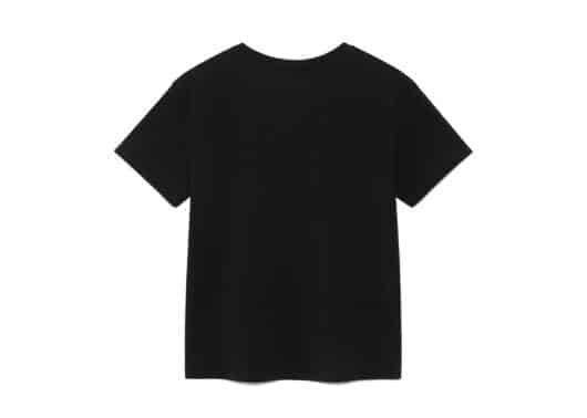 Matin Kim Patchwork Graphic Printing Logo Top Black TS075 - Image 2