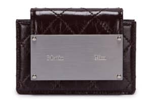Matin Kim Quilting Accordion Wallet Dark Brown WL005