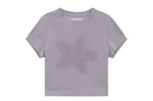 Matin Kim Starfish Graphic Crop Tee Lilac TS021