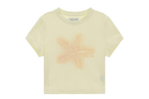 Matin Kim Starfish Graphic Crop Tee Yellow TS021