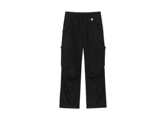 Matin Kim String Nylon Cargo Pants Black PT026