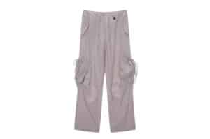 Matin Kim String Point Big Pocket Cargo Pants Light Pink PT036