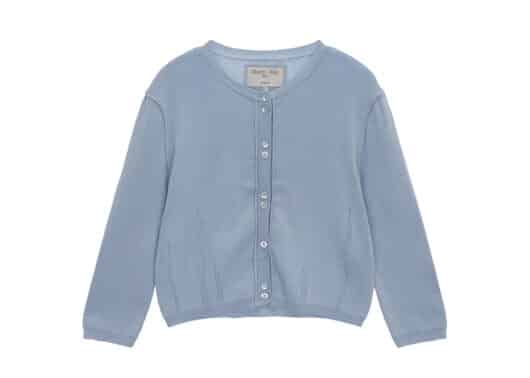 Matin Kim Three Quarter Sleeve Round Cardigan Sky CD017