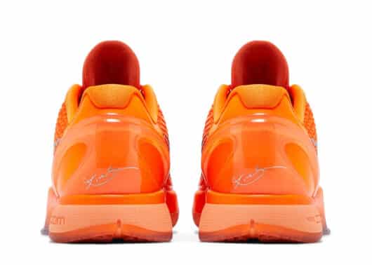 Nike Kobe 6 Protro Total Orange Back View