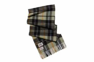 Rockfish Weatherwear Classic Wool Muffler Check Light Khaki